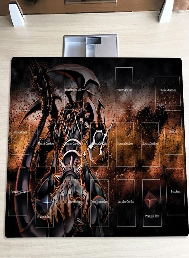 Mlikemat New Mlikemat Playmat Dark Armed Dragon TCG CCG OCG Trading Card Game Mat with Zones + Free Bag (ZD014-938-A) - Image 2